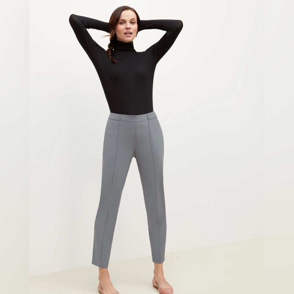 MM LAFLEUR Colby Jogger Pants Origami tech Pull On Elastic Waist dusky blue sz 6